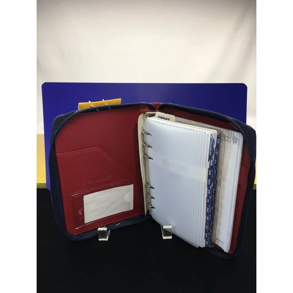 Cambridge Organizer Agenda w/ Removable Wallet Undated Monthly Calendar NEW